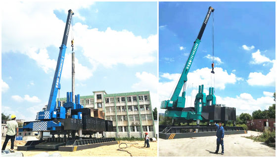 Compact Hydraulic Static Pile Driver 1.6m-1.9m Piling Stroke